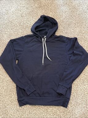 Classic Navy Hoodie Sweatshirt - Men